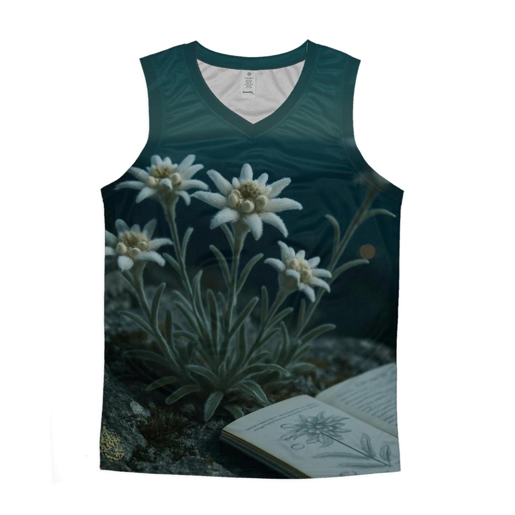 Midnight Alpine Edelweiss Study designer workout tanks