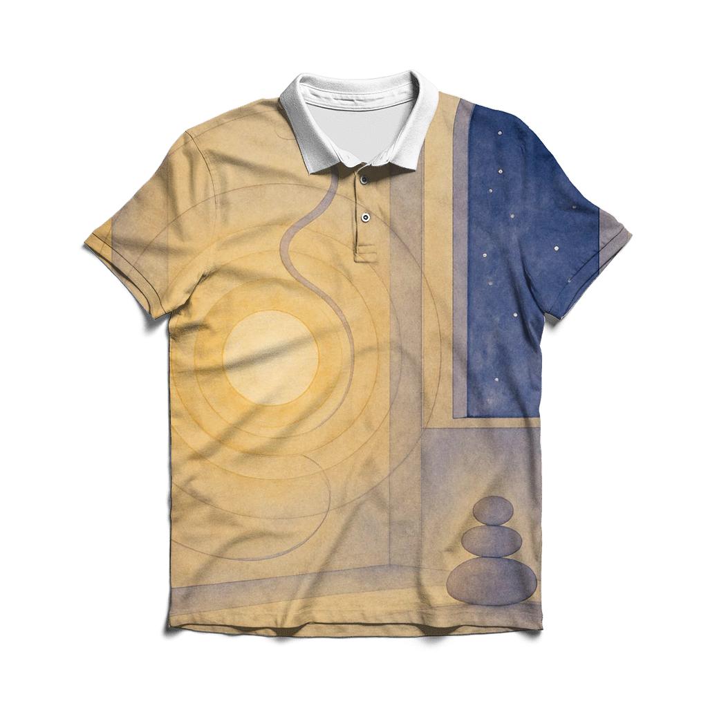 Luminous Stillness branded logo polo shirts