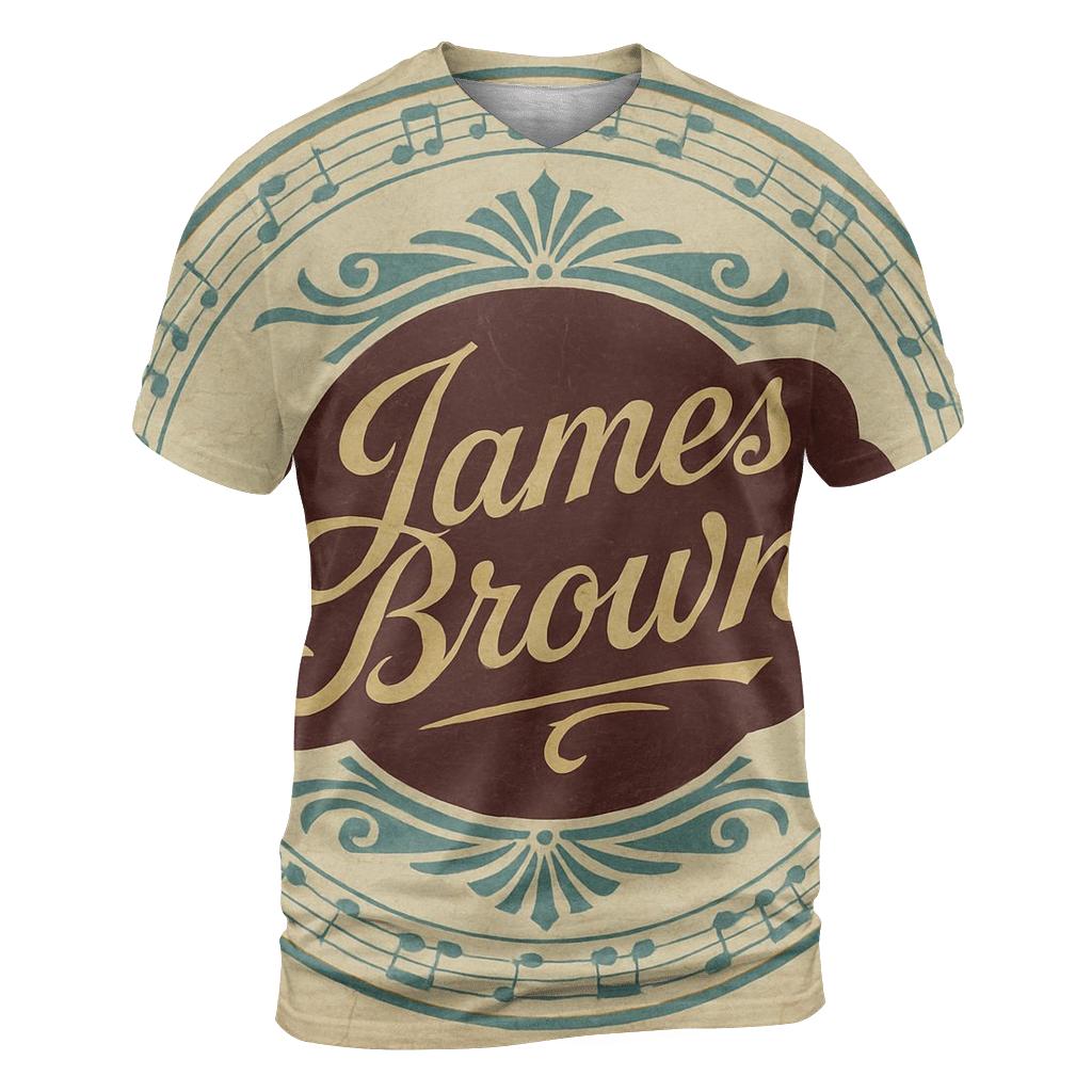 Classic Vinyl Record Label artistic all-over print tops
