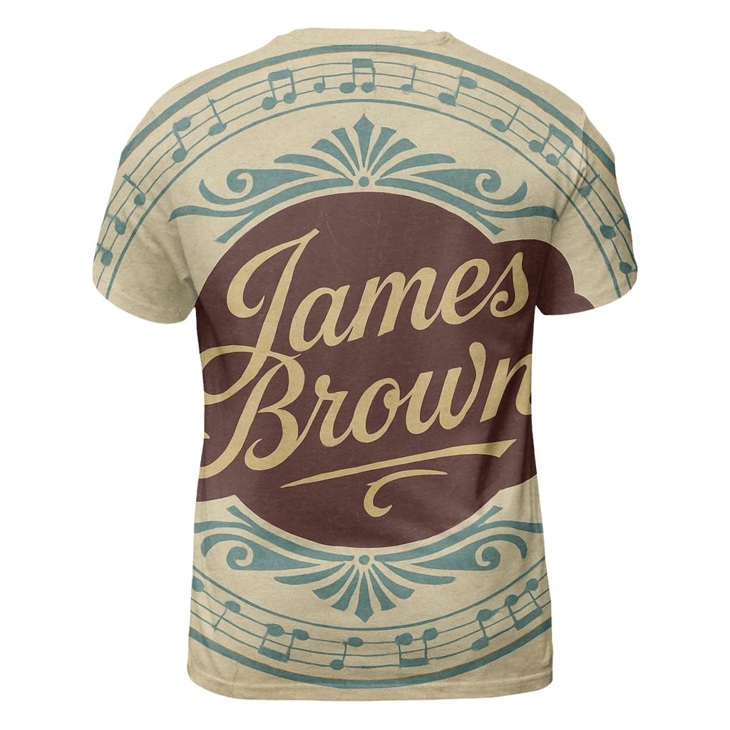 Classic Vinyl Record Label artistic all-over print tops