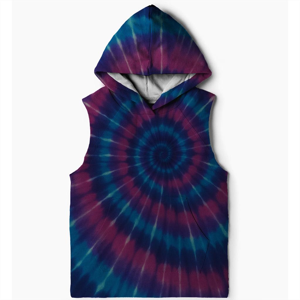 Andromeda Over Dye Spiral pullover hoodies