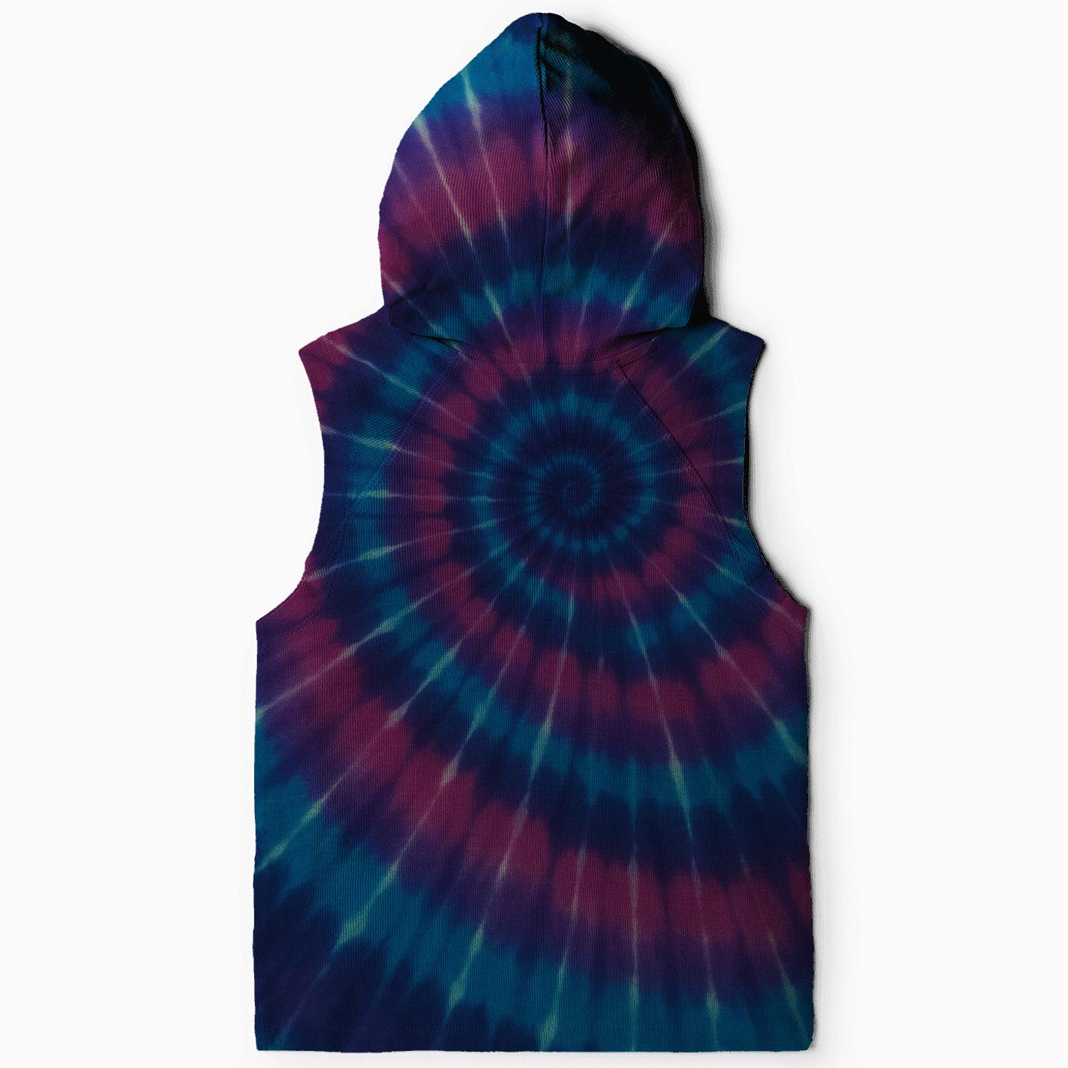 Andromeda Over Dye Spiral pullover hoodies