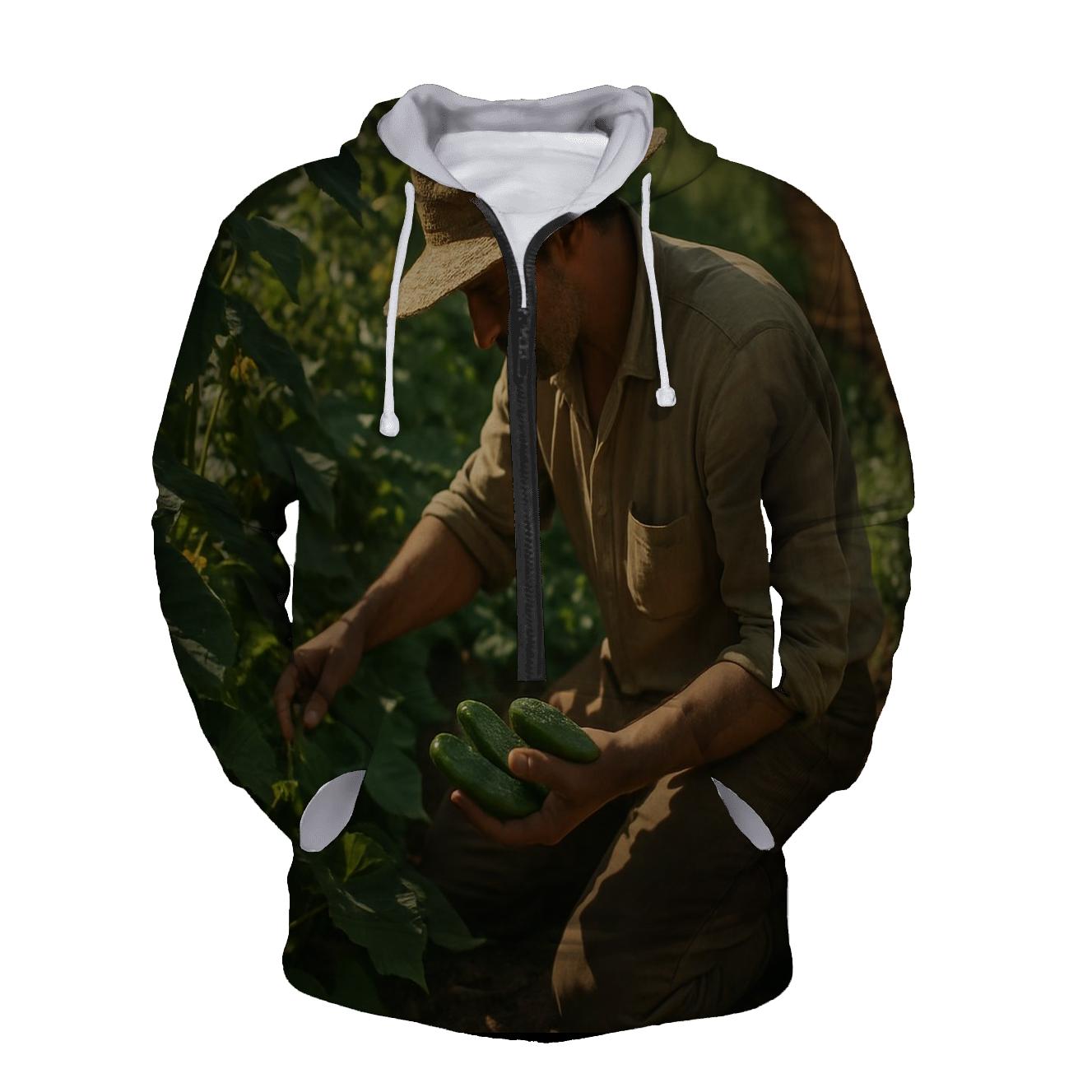 Artisanal Cornichon Harvesting lightweight hoodies