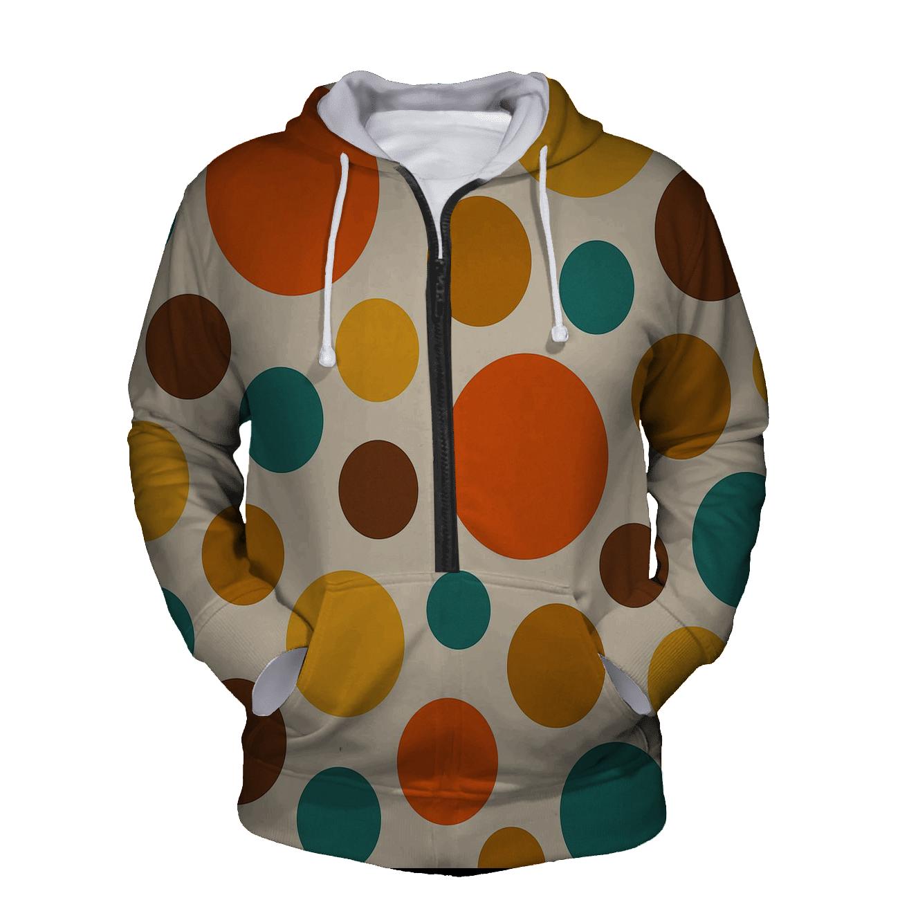 Retro Polka Dot Explosion heavyweight hoodies