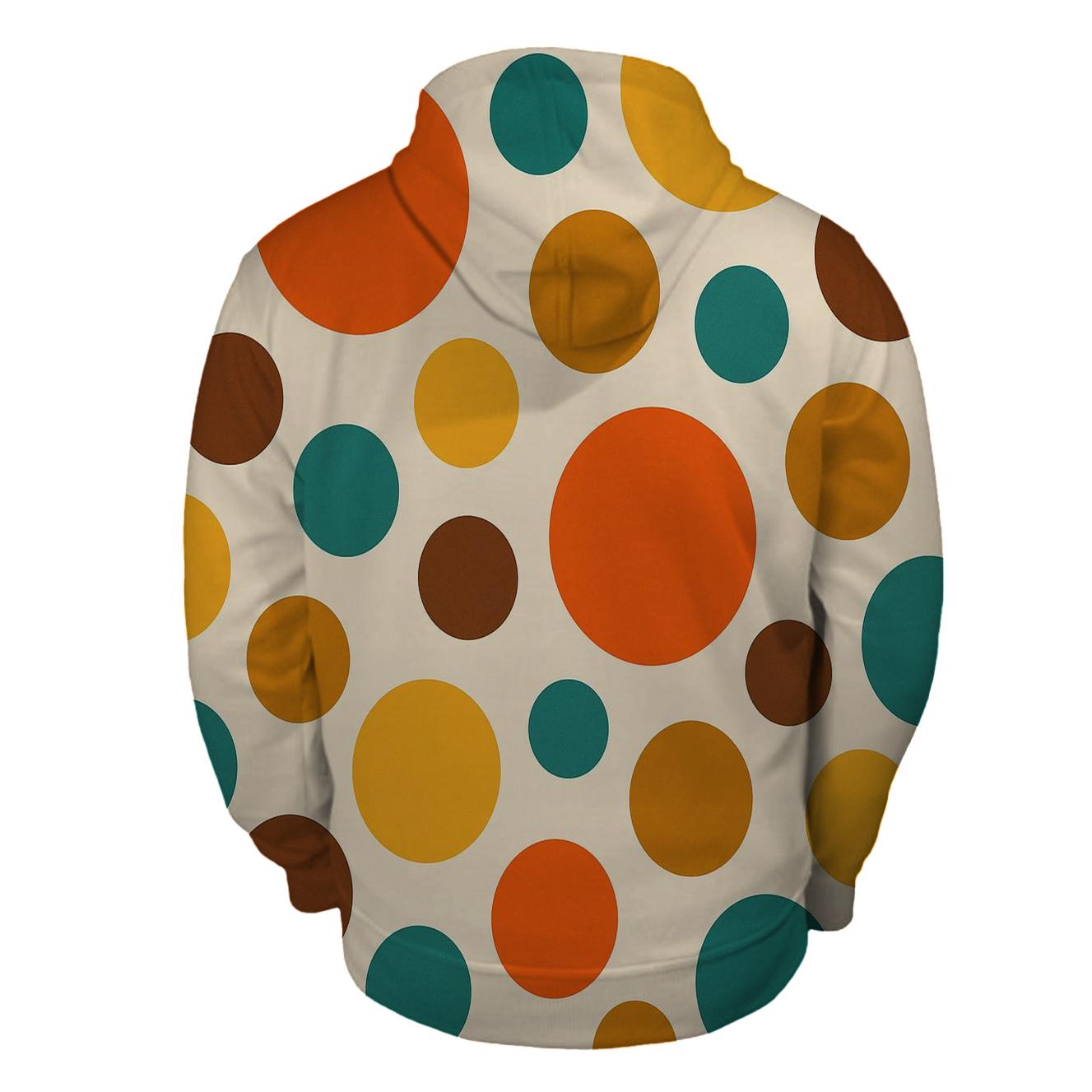Retro Polka Dot Explosion heavyweight hoodies