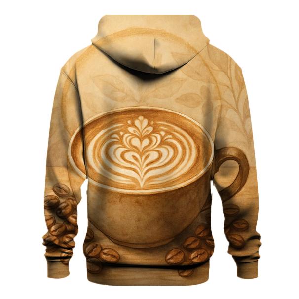 Latte Bloom Mandala printed hoodies