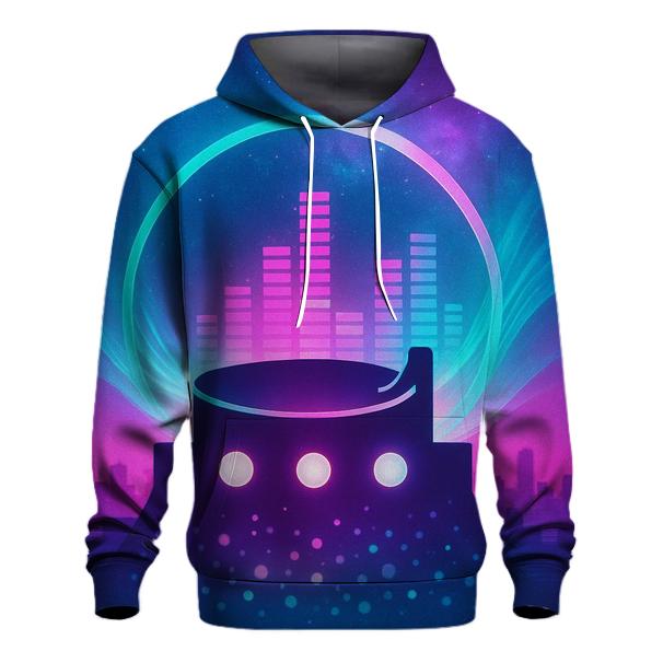 Neon Stage Bloom zip-up hoodies