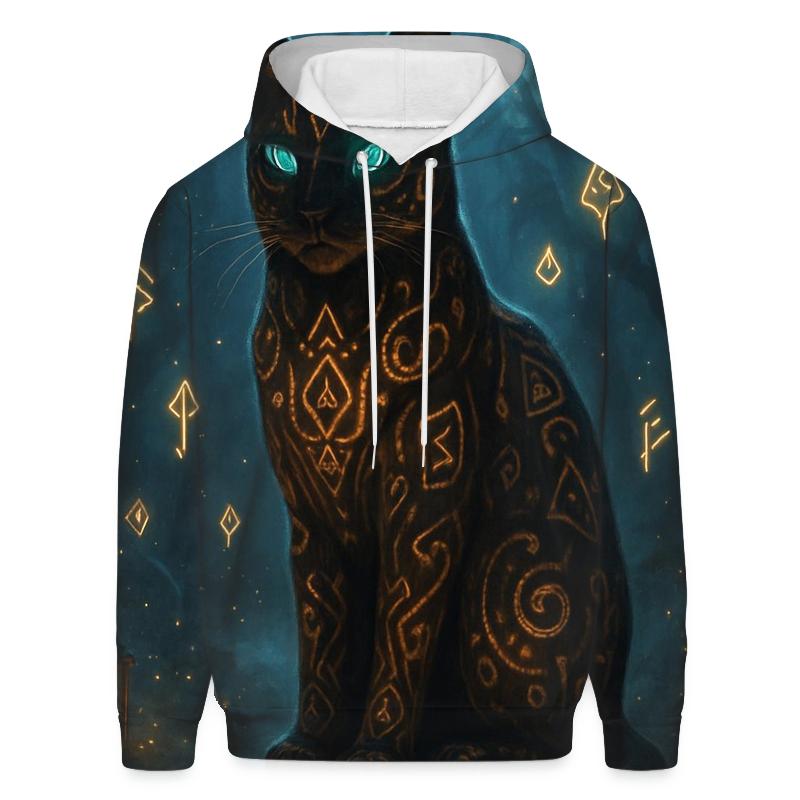Mystic Rune Guardian designer hoodies