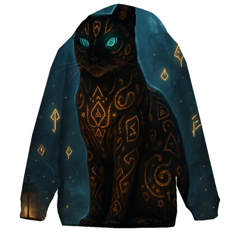 Mystic Rune Guardian designer hoodies