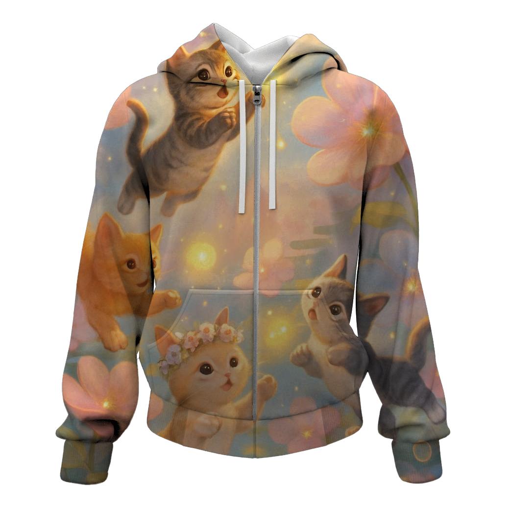Stargarden Playful Kittens lightweight hoodies