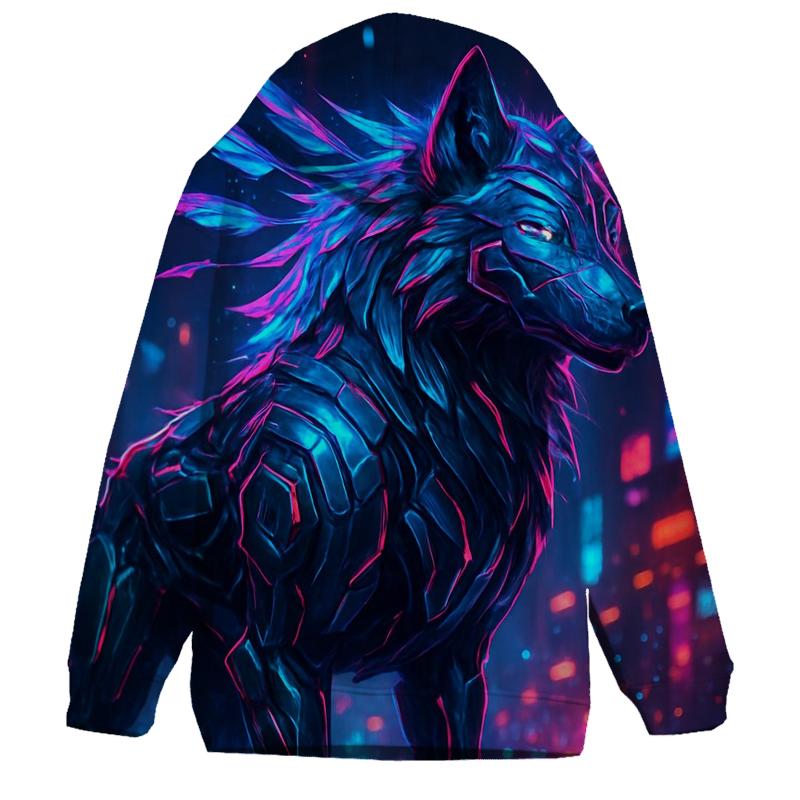 Cyber Midnight Alpha printed hoodies