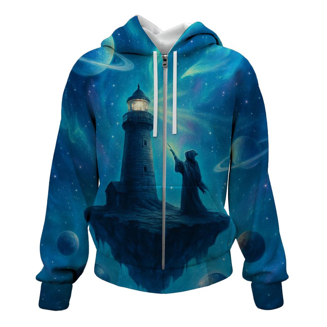 Lighthouse Of Lost Planets graphic hoodies