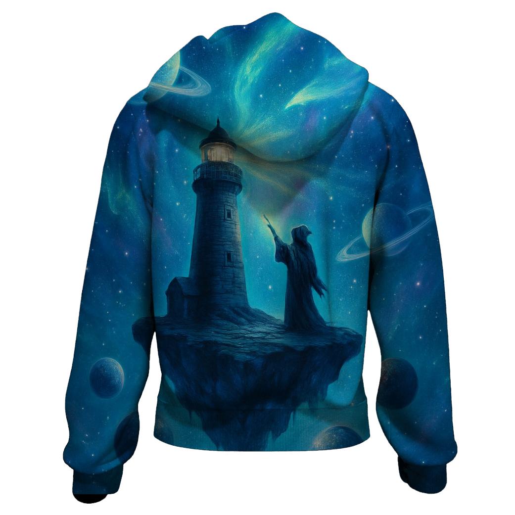 Lighthouse Of Lost Planets graphic hoodies