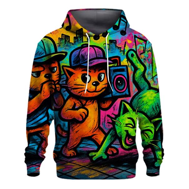 Graffiti Alley Jazz Cats custom hoodies