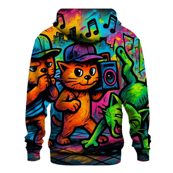 Graffiti Alley Jazz Cats custom hoodies
