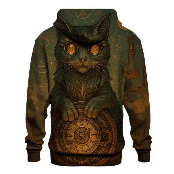 Clockwork Alchemist Cat hoodies fashion