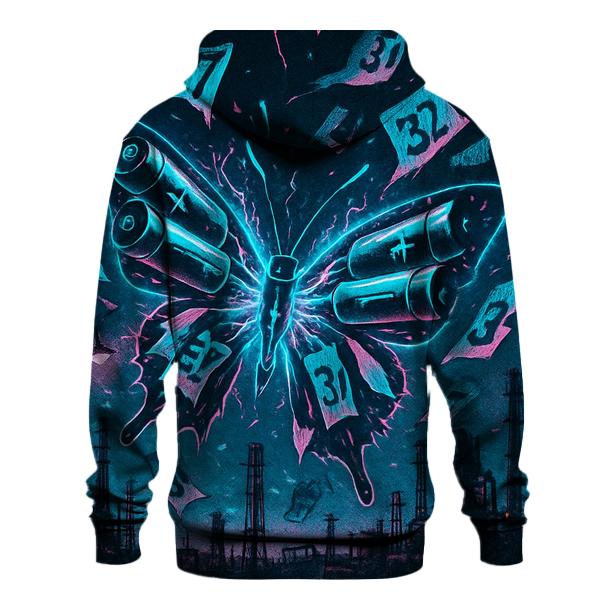 Battery Butterfly Riot heavyweight hoodies