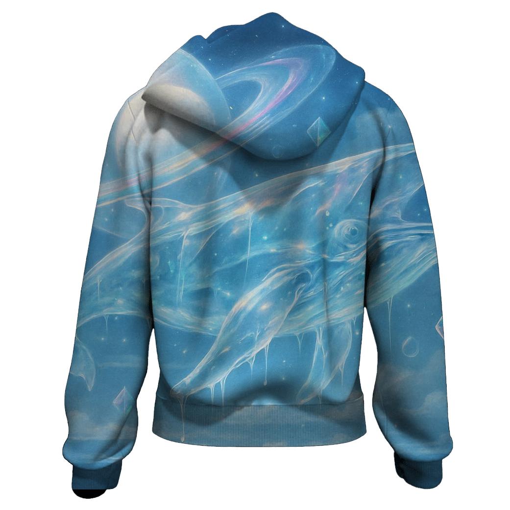 Random Glass Whale zip-up hoodies