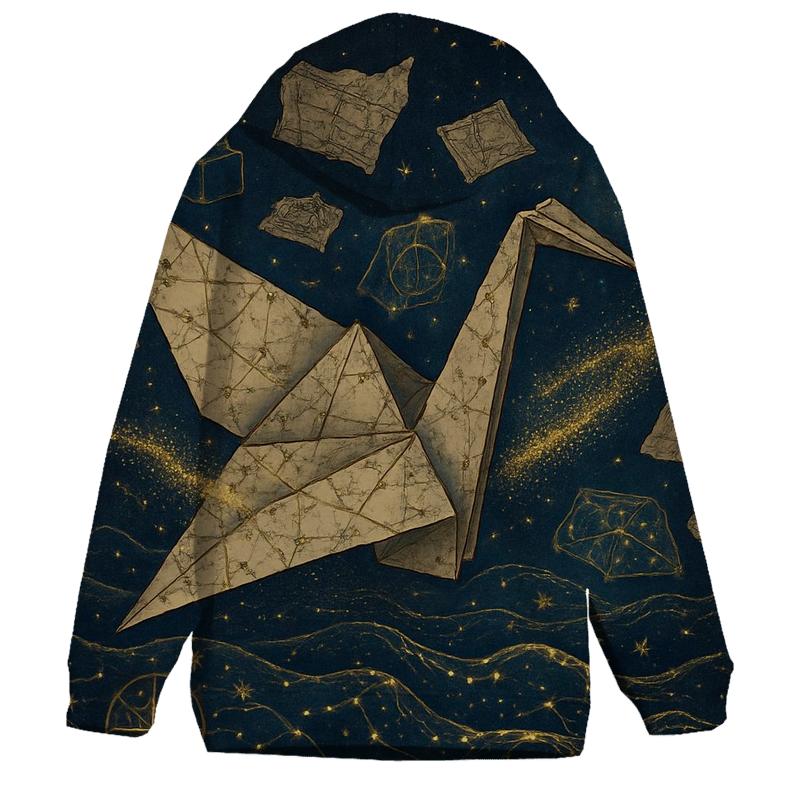 Stellar Origami Crane premium hoodies