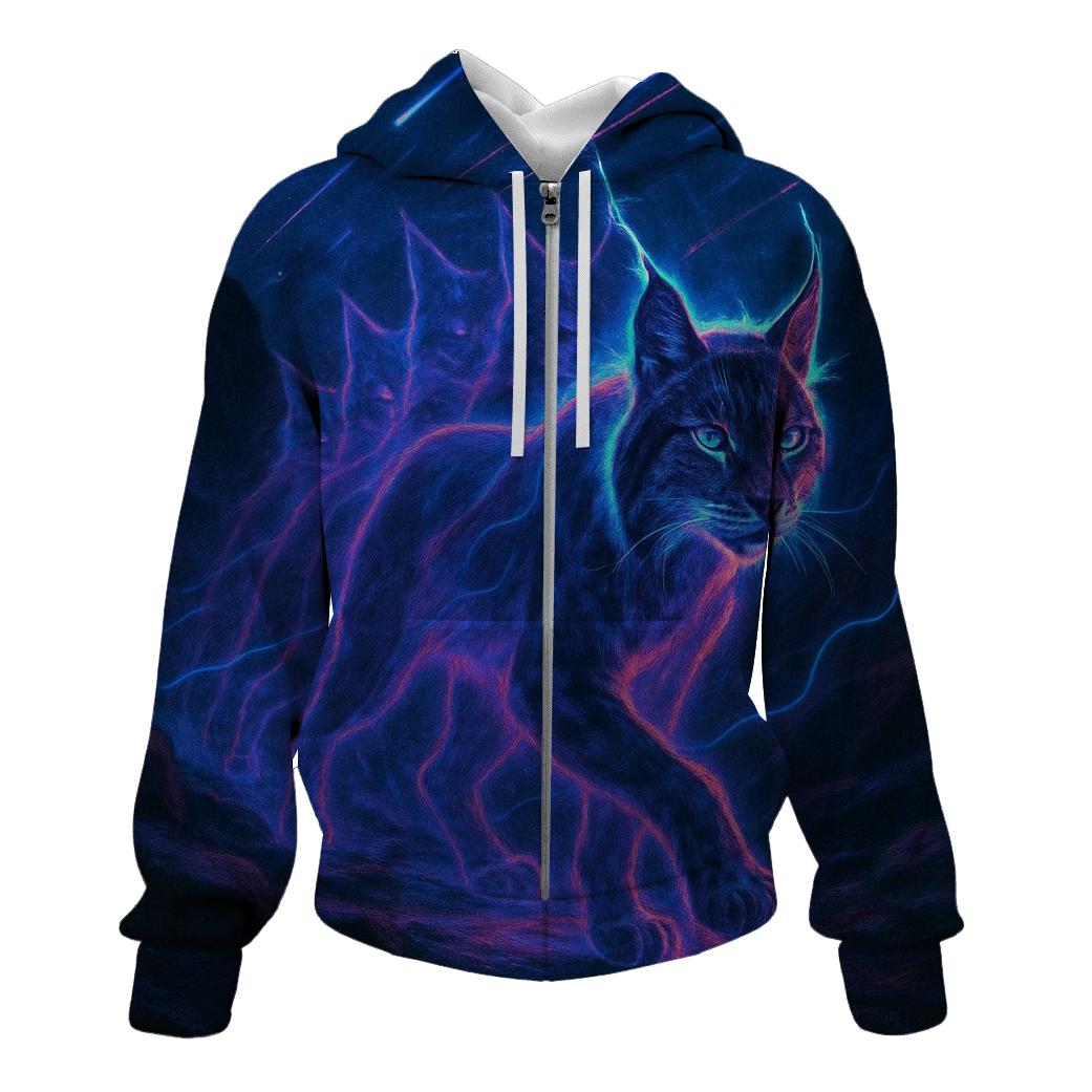 Random Echo Lynx printed hoodies
