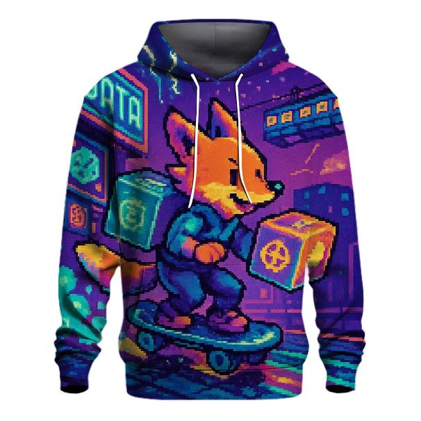 Pixel Fox Courier premium hoodies