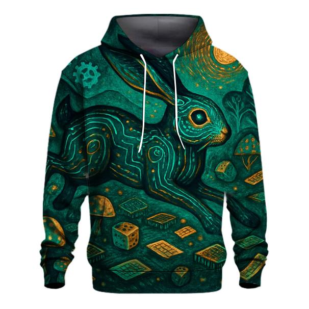 Fable Circuit Hare embroidered hoodies