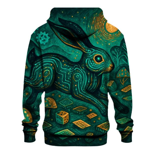 Fable Circuit Hare embroidered hoodies