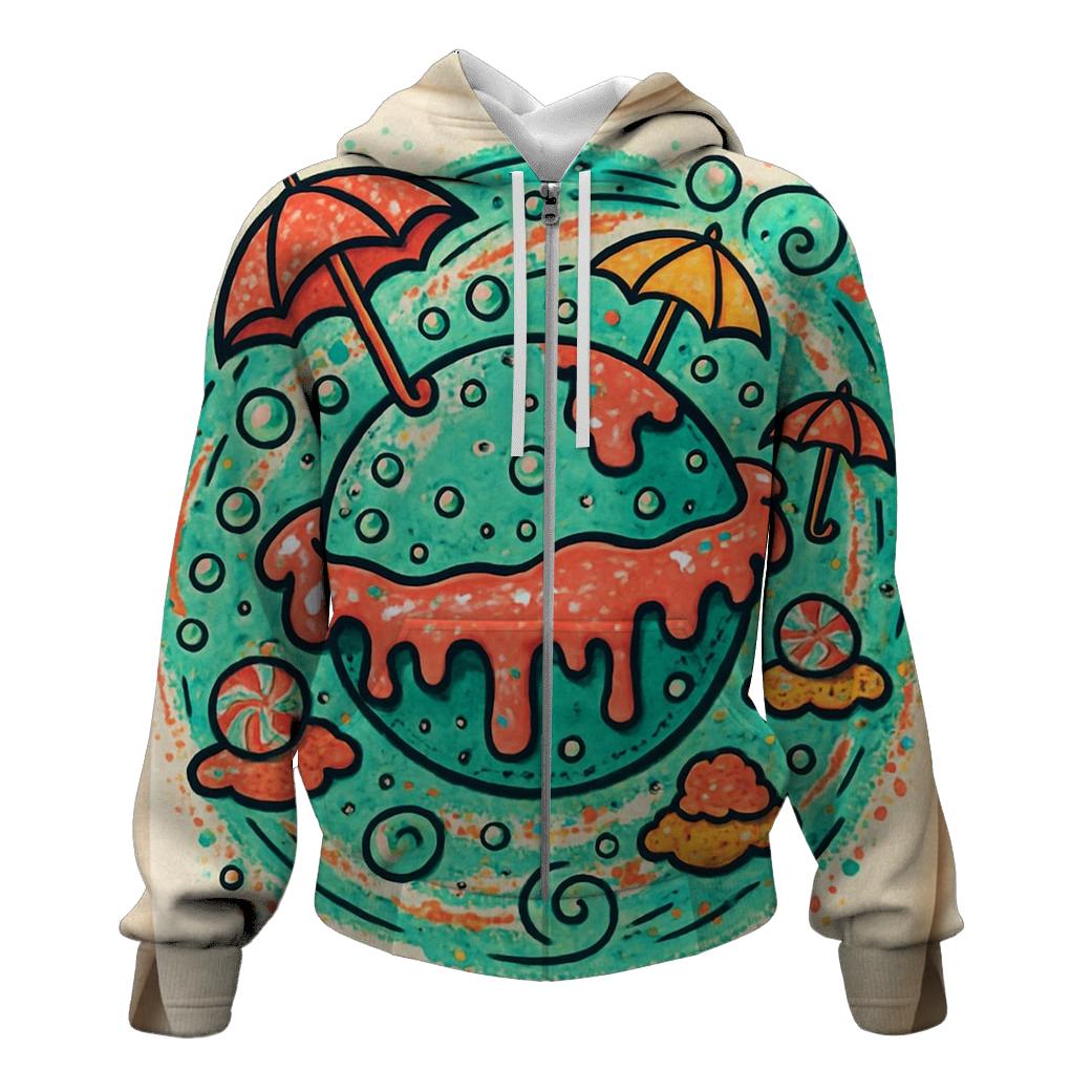Random Soda Planet pullover hoodies