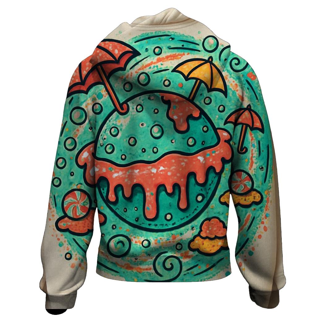 Random Soda Planet pullover hoodies