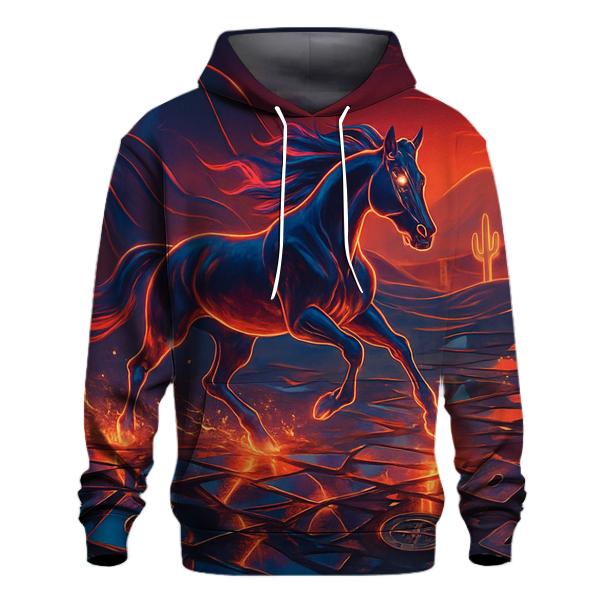 Mirage Neon Stallion pullover hoodies