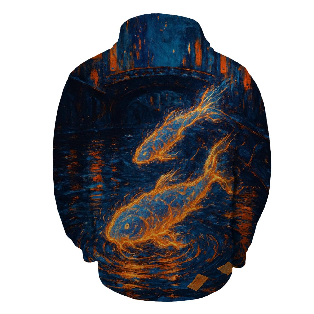 Random Electric Koi zip-up hoodies