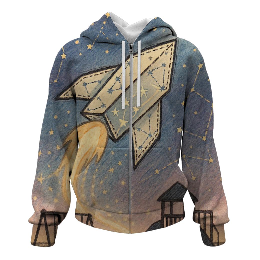 Random Paper Rocket hoodie designs