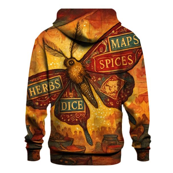 Luminous Market Moth designer hoodies