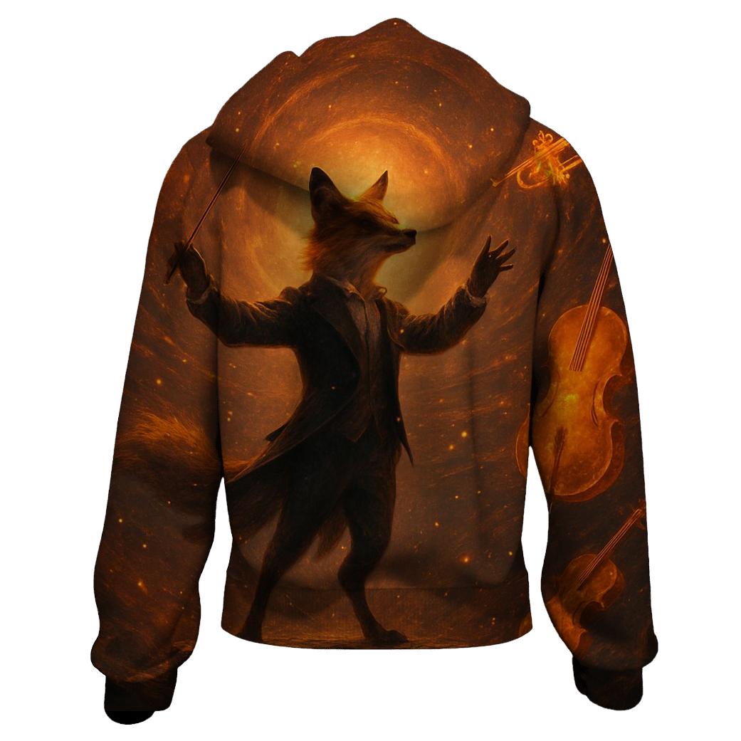 Random Ember Fox Orchestra zip-up hoodies