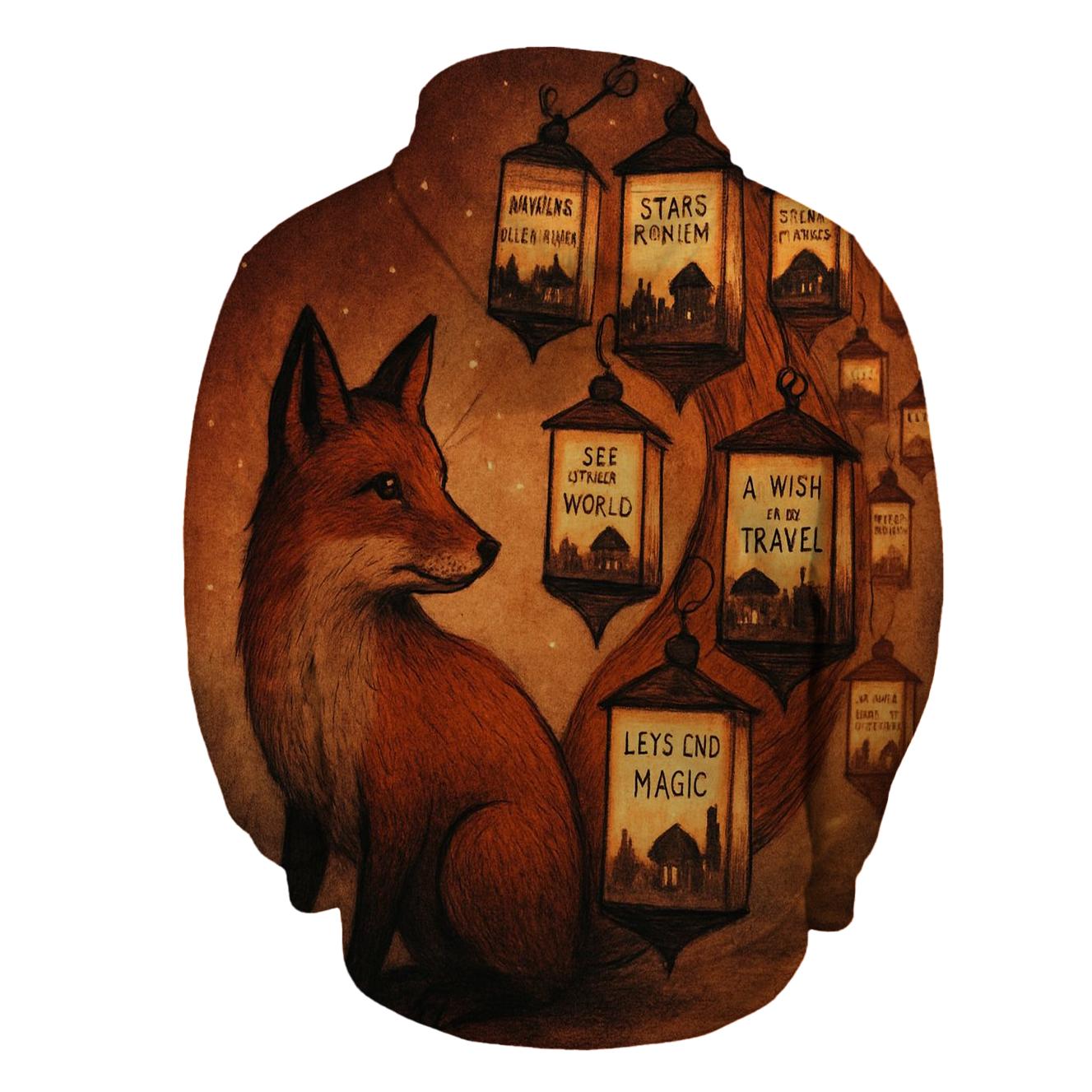 Random Lantern Fox custom hoodies