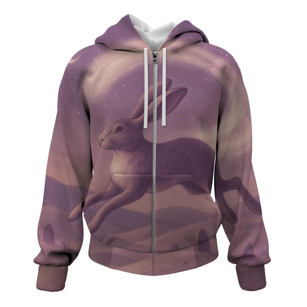 Random Velvet Comet Hare graphic hoodies