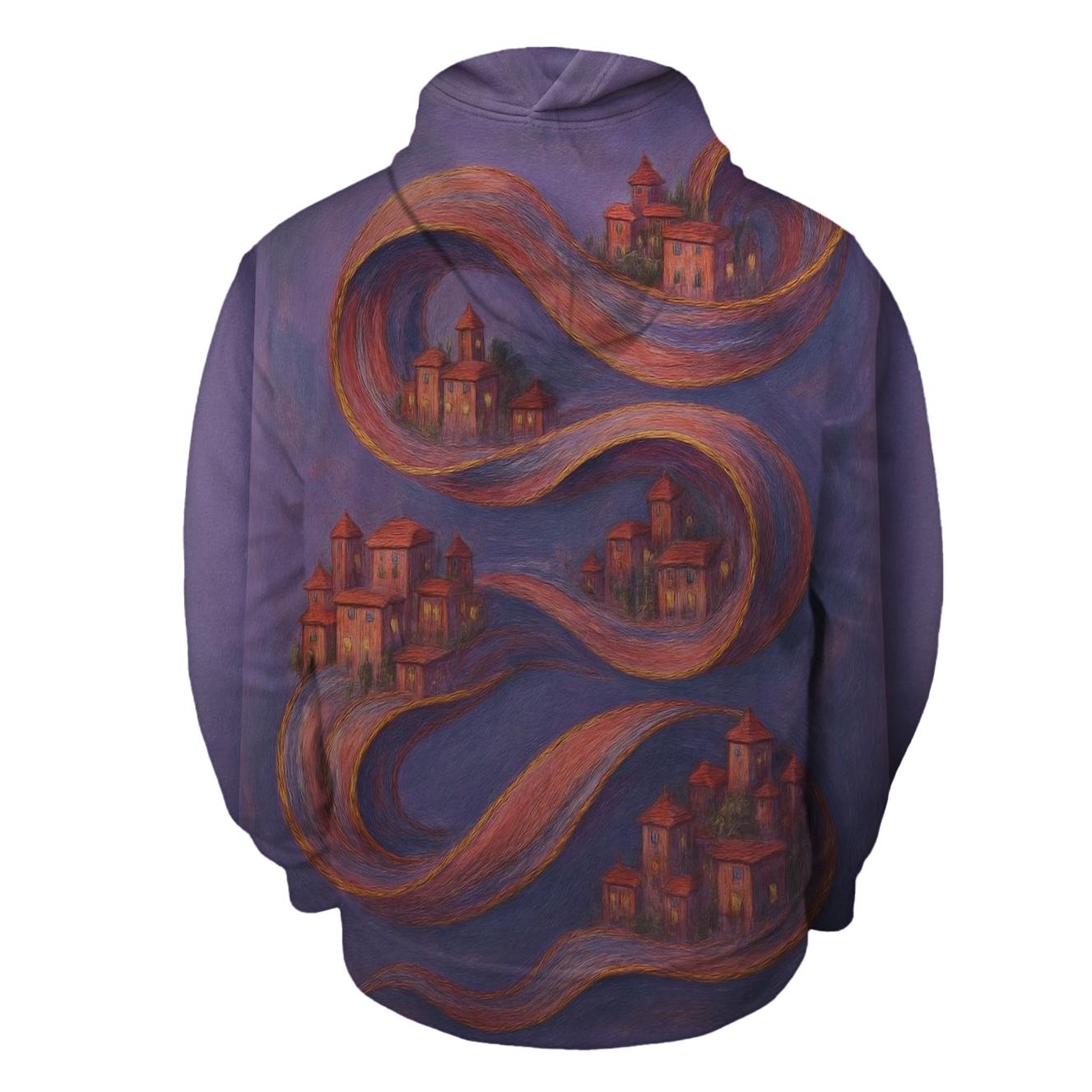 Random Ribbon Serpent embroidered hoodies