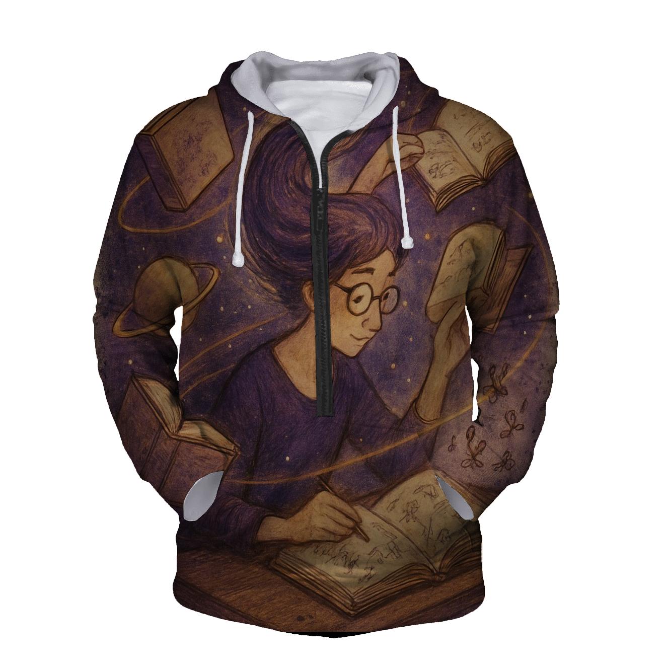 Random Comet Librarian designer hoodies