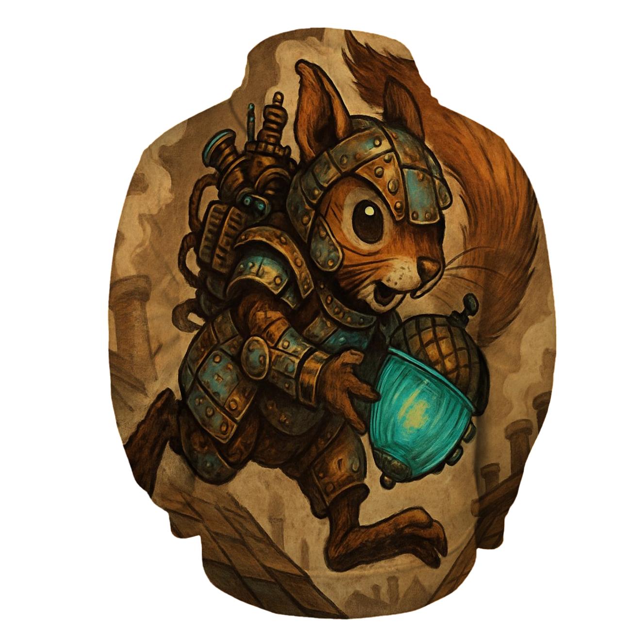 Random Ironclad Squirrel heavyweight hoodies