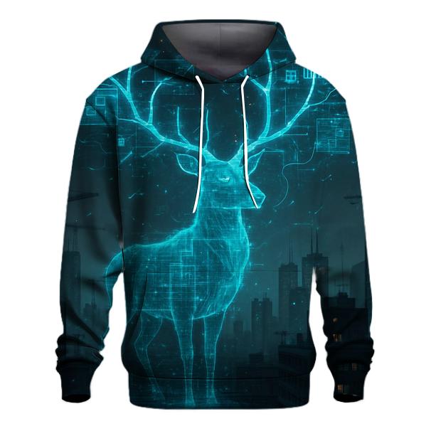 Hologram Stag Skyline hoodies fashion