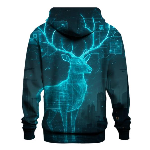 Hologram Stag Skyline hoodies fashion
