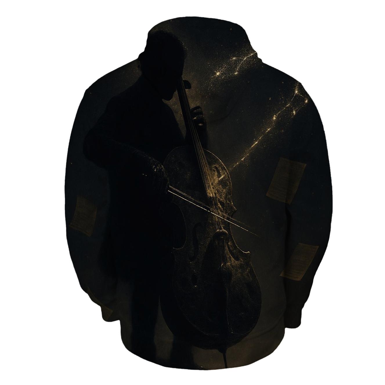 Random Celestial Cello zip-up hoodies