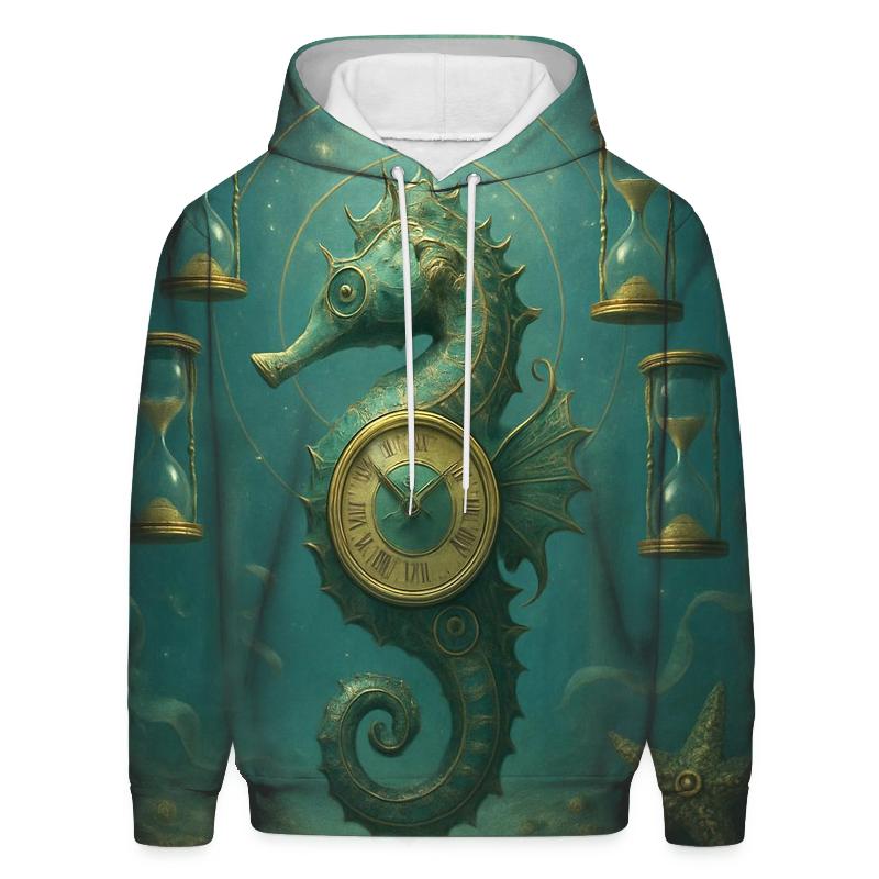 Tidal Clock Seahorse designer hoodies