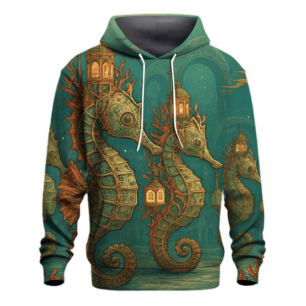 Clockwork Seahorse Parade lightweight hoodies