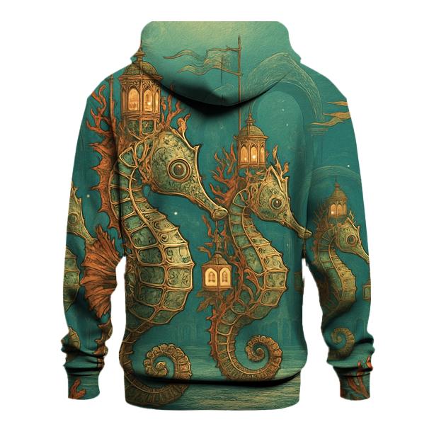 Clockwork Seahorse Parade lightweight hoodies