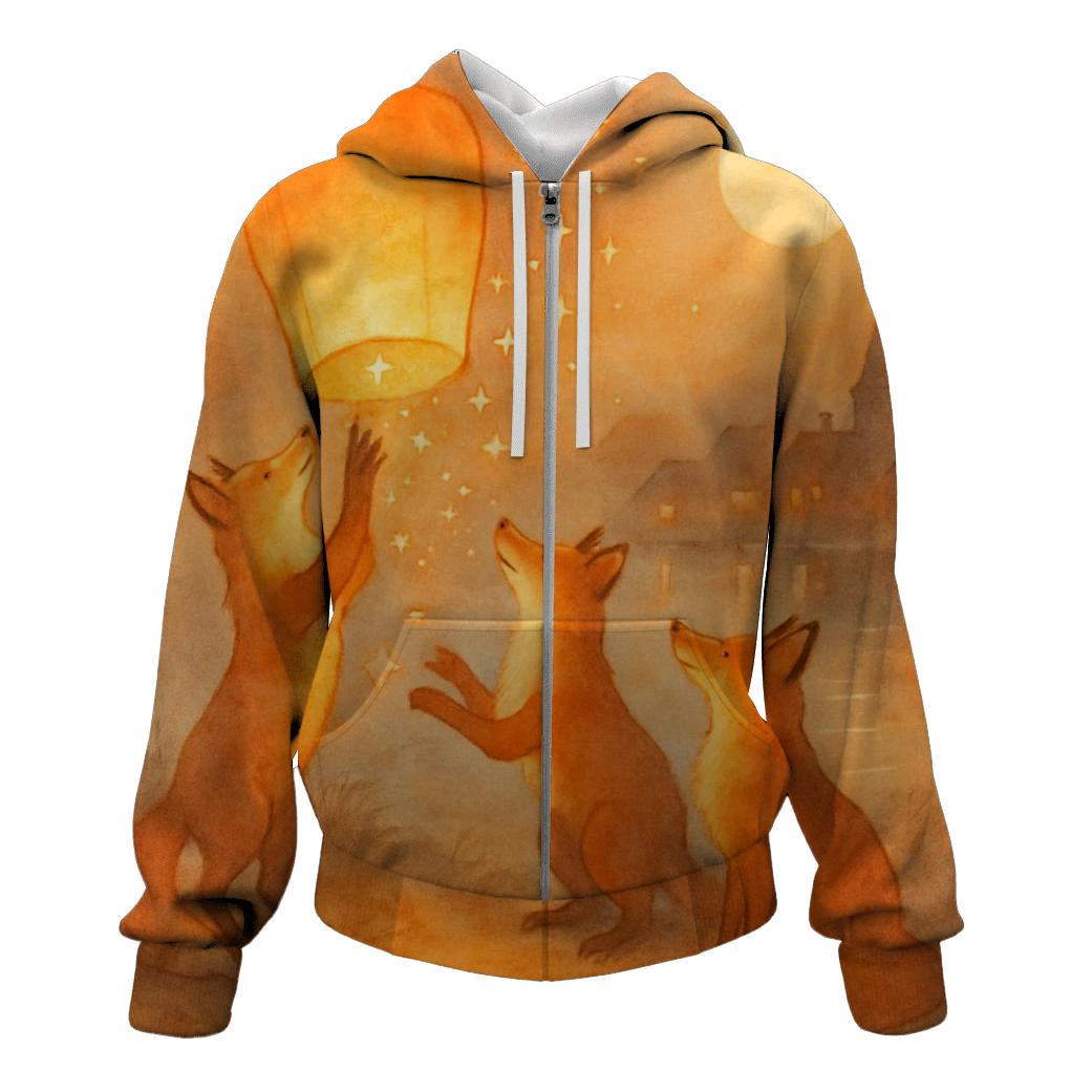 Random Lantern Fox Trio hoodie styles