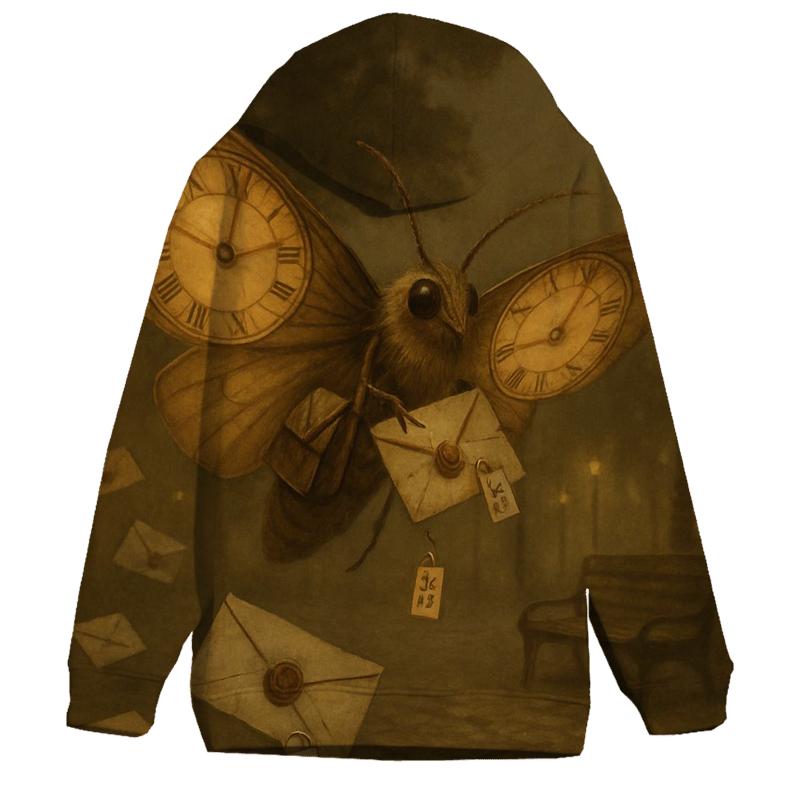 Sundial Moth Courier premium hoodies