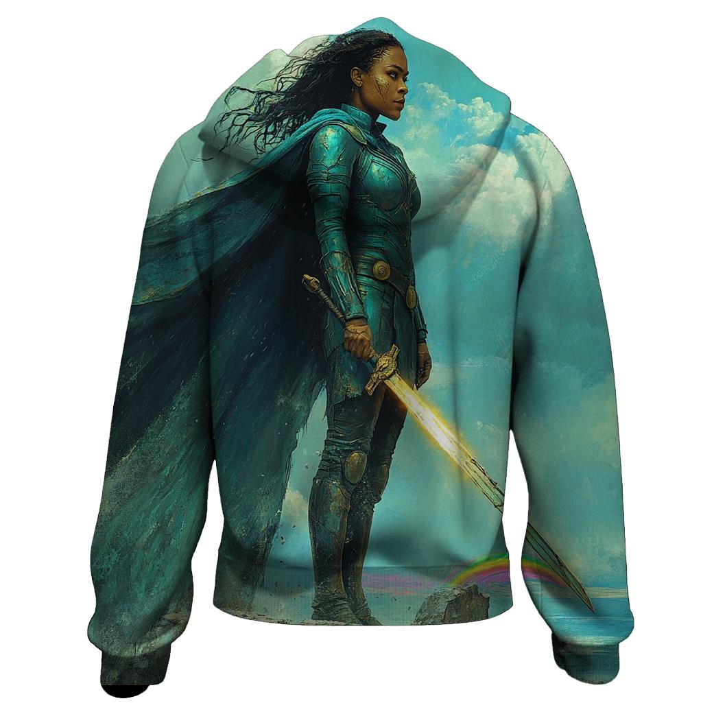 Tessa Thompson: Valkyries Resolute Dawn zip-up hoodies