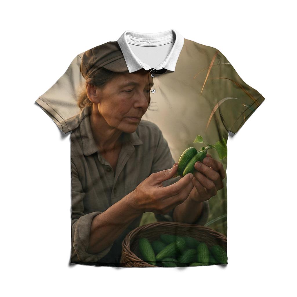 Riverside Cornichon Forager branded logo polo shirts