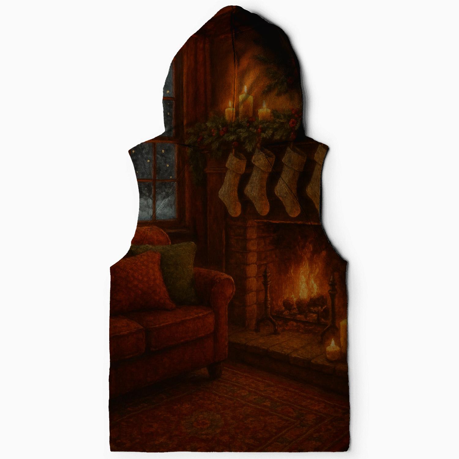 Christmas Eve Hearthside Glow zip-up hoodies